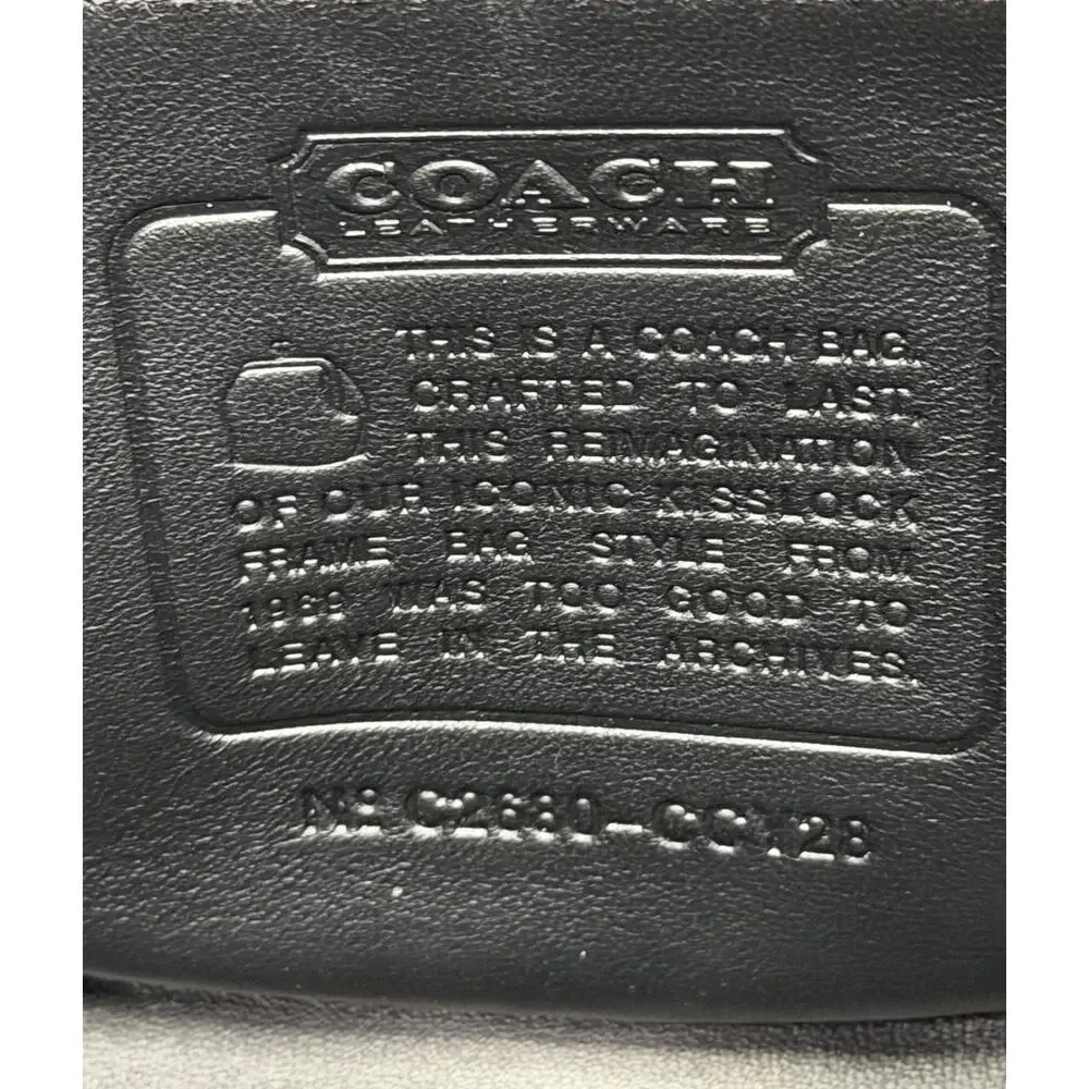 NWT Coach CCY28 Kiss Lock Frame Bag 16